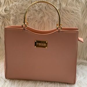 Adorable Structured Blush Handbag